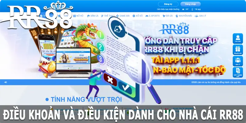 Điều khoản và điều kiện tại RR88 dành cho nhà cái